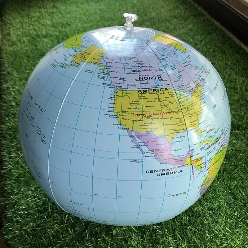 Globo inflable gigante para Educación Temprana, mapa de la tierra, globo de juguete, pelota de playa