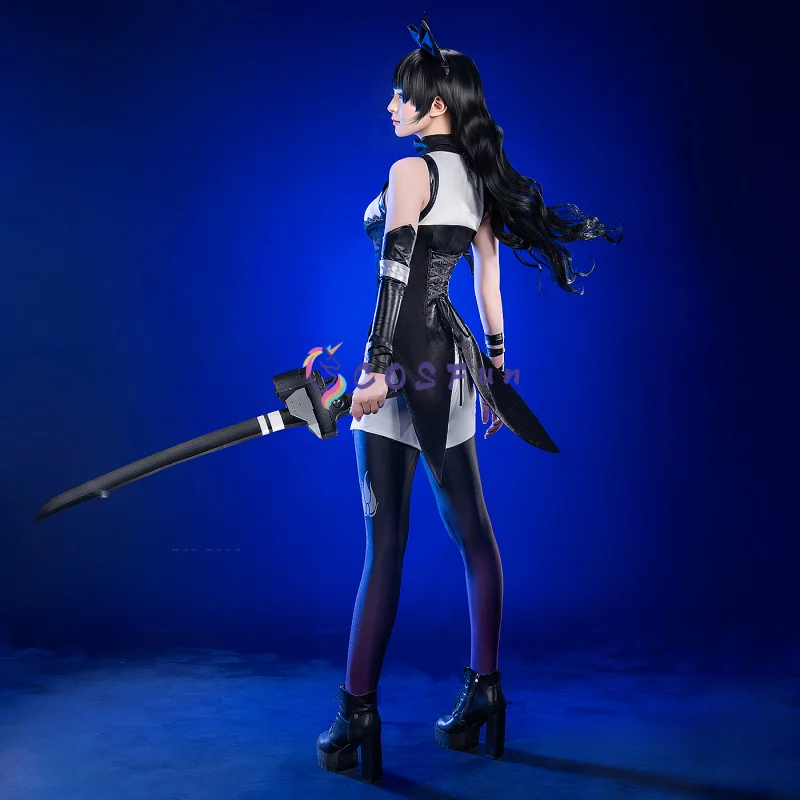 

Anime RWBY Blake Belladonna Cosplay Costume Full Set Uniform Role Play Halloween Carnival Party Outfit for Women COSFun