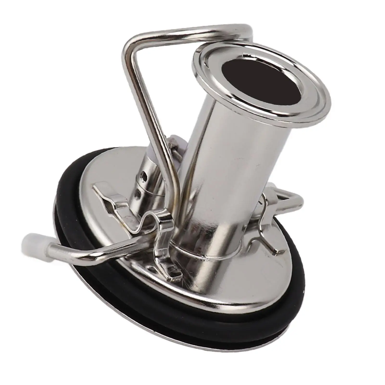 

Stainless Steel 1.5in Beer Keg Lid with 3 Clamps - Easy Install for Efficient Home & for commercial Brewing