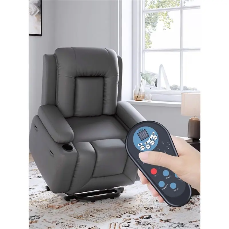 ABUO Replacement Remote Handset for Relaxzen Longstreet Rocker Power Recliner, 8 Pin Female Plug, Massage Chair Controller,