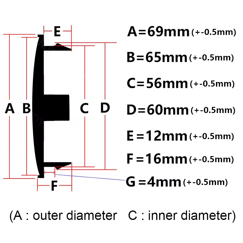 4 teile/satz leer kein Logo 69mm Rad Mittel kappe für Audi Felge Nabe Zentral kappen Rad kappe Abdeckung Zubehör passen 65mm Auto Räder Aufkleber