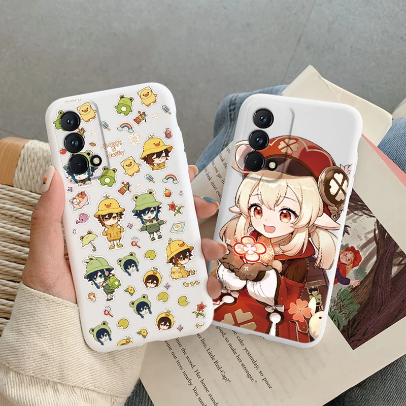 Genshin Aether Lumine Phone Case Gaming Ganyu Impact For Realme GT Master Edition Q3 Pro Silicone Printed Cartoon Siling Cover