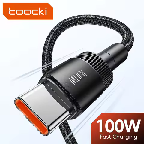 Toocki 100W Type C to USB C Cable PD 3.0 Quick Charge 4.0 Fast Charging Type C to Type C for iPhone 15 Macbook Samsung Xiaomi