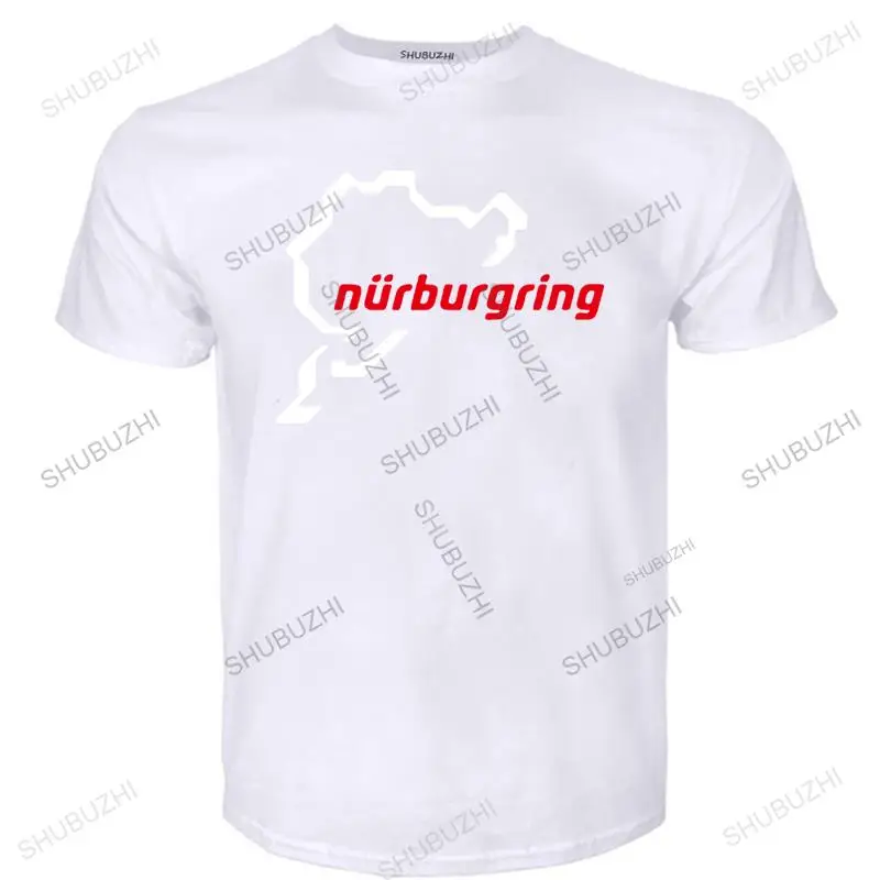 Mens luxury cotton T shirt men O-neck tees hot sale Classic DesignCar The Racing Track Nurburgring Loose tops for him plus size