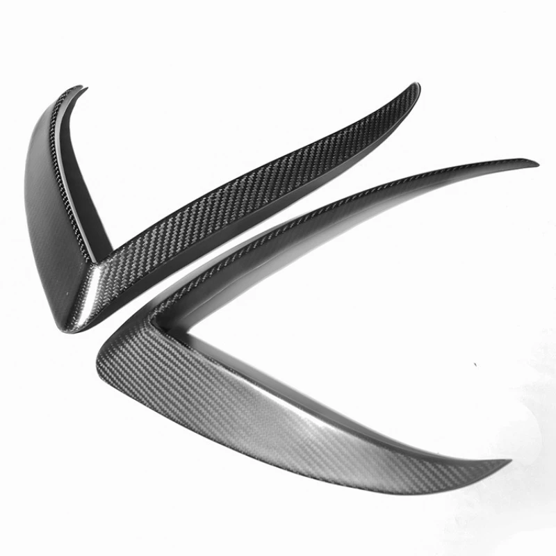 

Dry Carbon Fiber for Tesla Model 3 Y X S Modified Front Bumper Wind Knife Fog Lamp Trim Front and Rear Lip ,Perfect installation