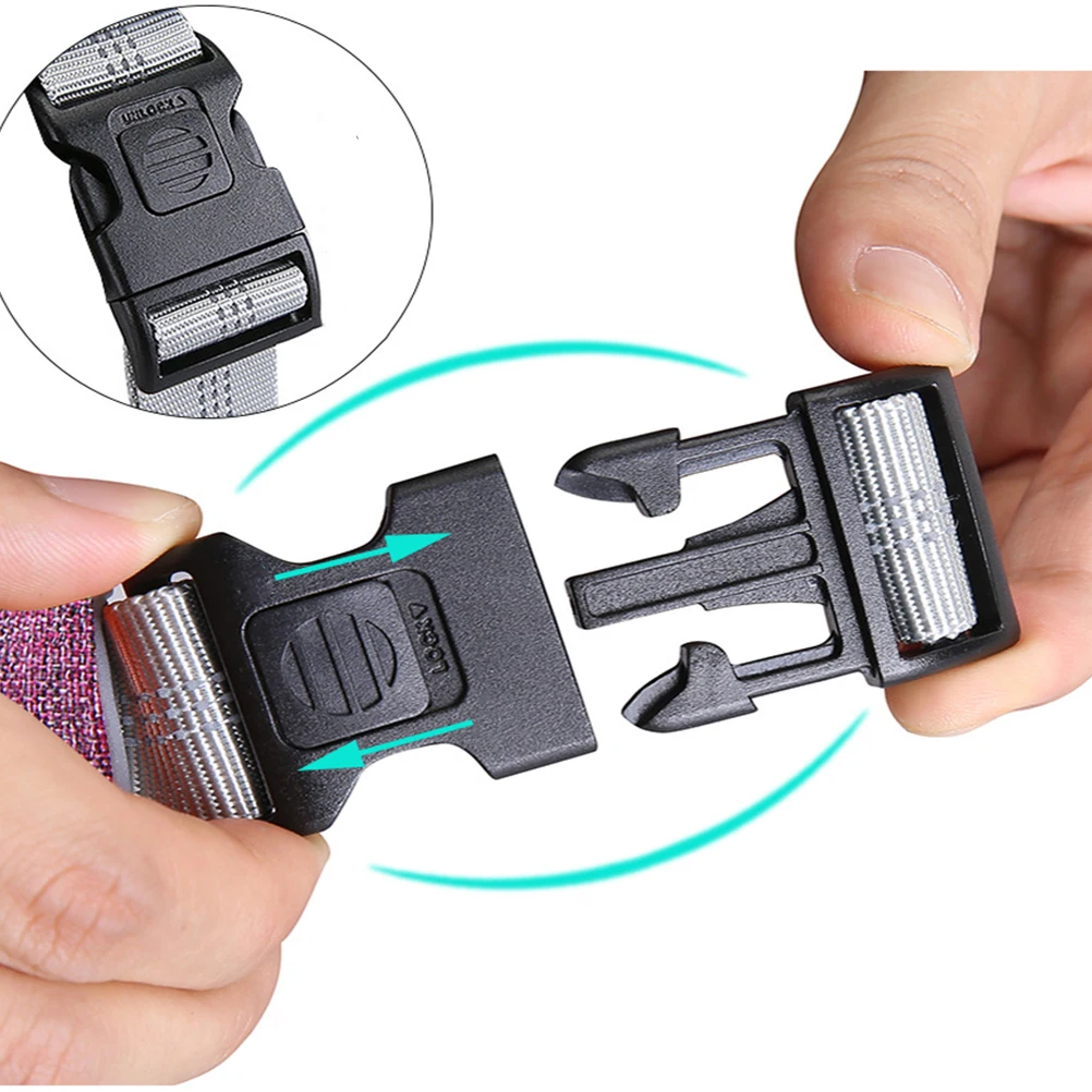 

Pet Dog Chest Harness Purple Size M Breathable Vest Type Adjustable No-Pull Reflective Dog Chest Straps Lightweight Comfortable