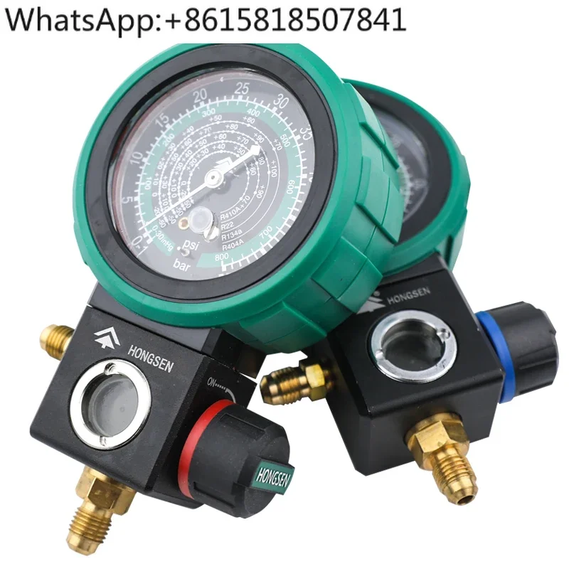 

Hongsen M480AL/AH air conditioner refrigerant fluoride meter, snow type, ball valve high and low pressure liquid meter