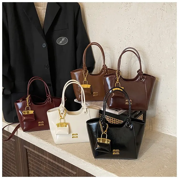 

Стильные дизайнерские сумки для мам премиум-класса: минималистичные винтажные кожаные сумки-тоут с большой вместимостью, через плечо