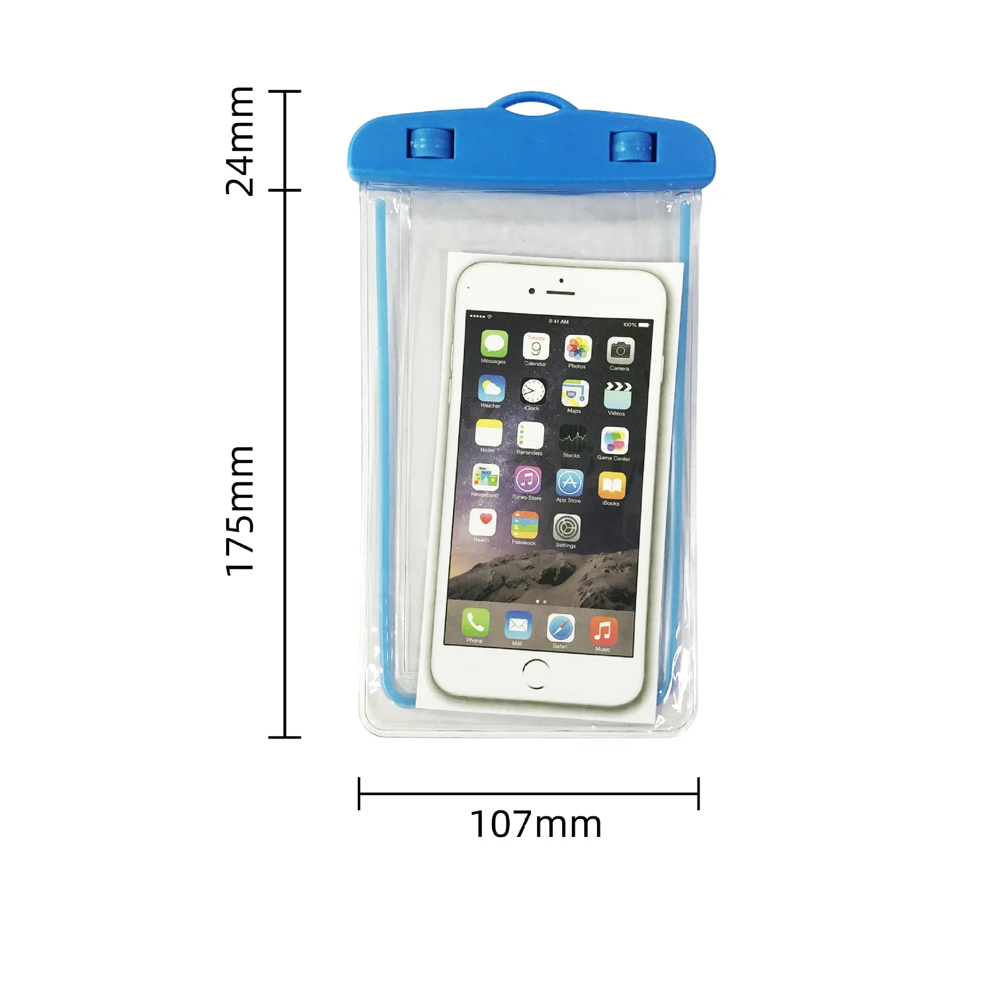 Universal Mobile Phone Transparent Waterproof Bag Three-Layer Sealed Drifting Beach Fishing Underwater 6 Inch Swimming Dry Bag