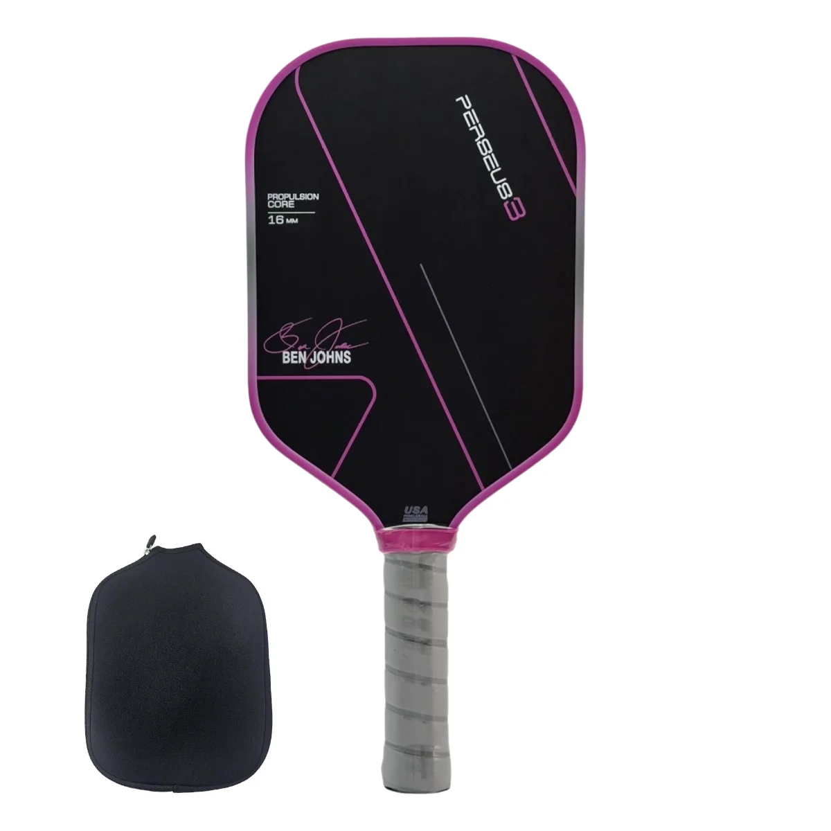 

SONGYI Pickleball Paddle PERSEUS 3 Thermoformed Unibody BEN JOHNS T700 Raw Carbon Fiber USAPA Approved Spin Textured Surface