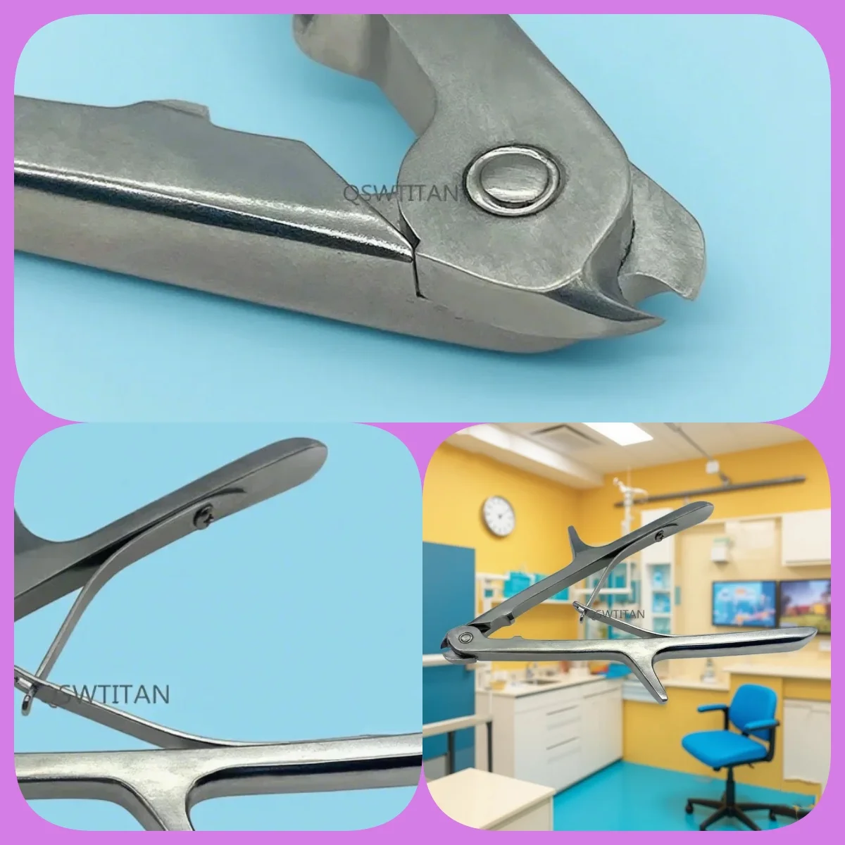 

Ножницы для резки костной сетки + ножницы для ортопедической клетки – необходимые ортопедические хирургические инструменты