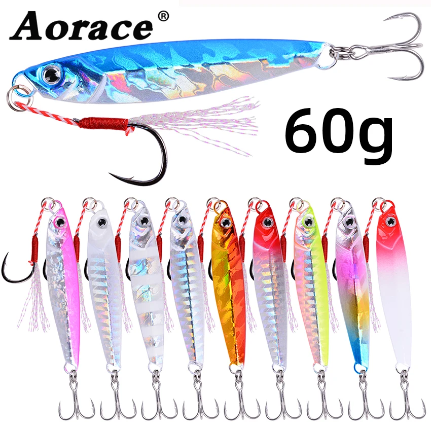 

10pcs Pencil Bait Metal Casting Fixture 7g/10g/17g/21g/28g/40g/60g Shore Throwing Sea Bass Bait Artificial Bait Fishing Tackle