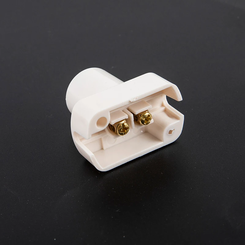 White Mini Screw Lamp Base E12 E14 E17 supporto Lamp holder Light Bulb Socket Holder Adapter 100-250V AC