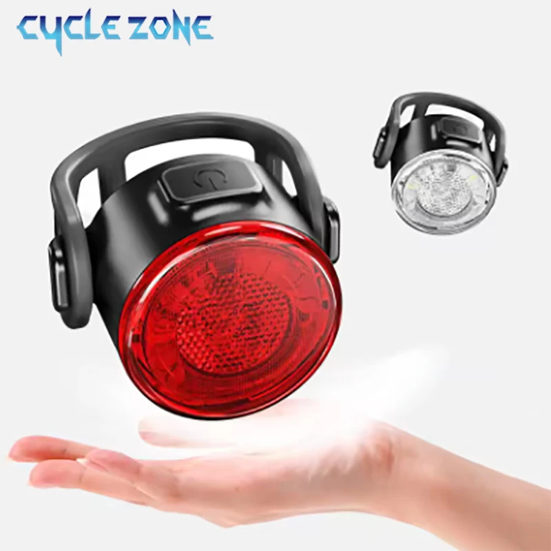 Cycling Bicycle Taillight Rechargeable Bicycle Warning Rear Lights Red/White 6 Gear Modes MTB Bike Tail light Night Rear Lamp