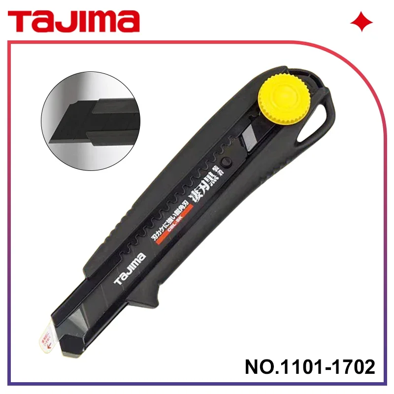 

TAJIMA 1101-1702 Универсальный нож ДРАЙВЕР Японский универсальный нож 18 мм с сегментированными лезвиями и 2 сменными лезвиями