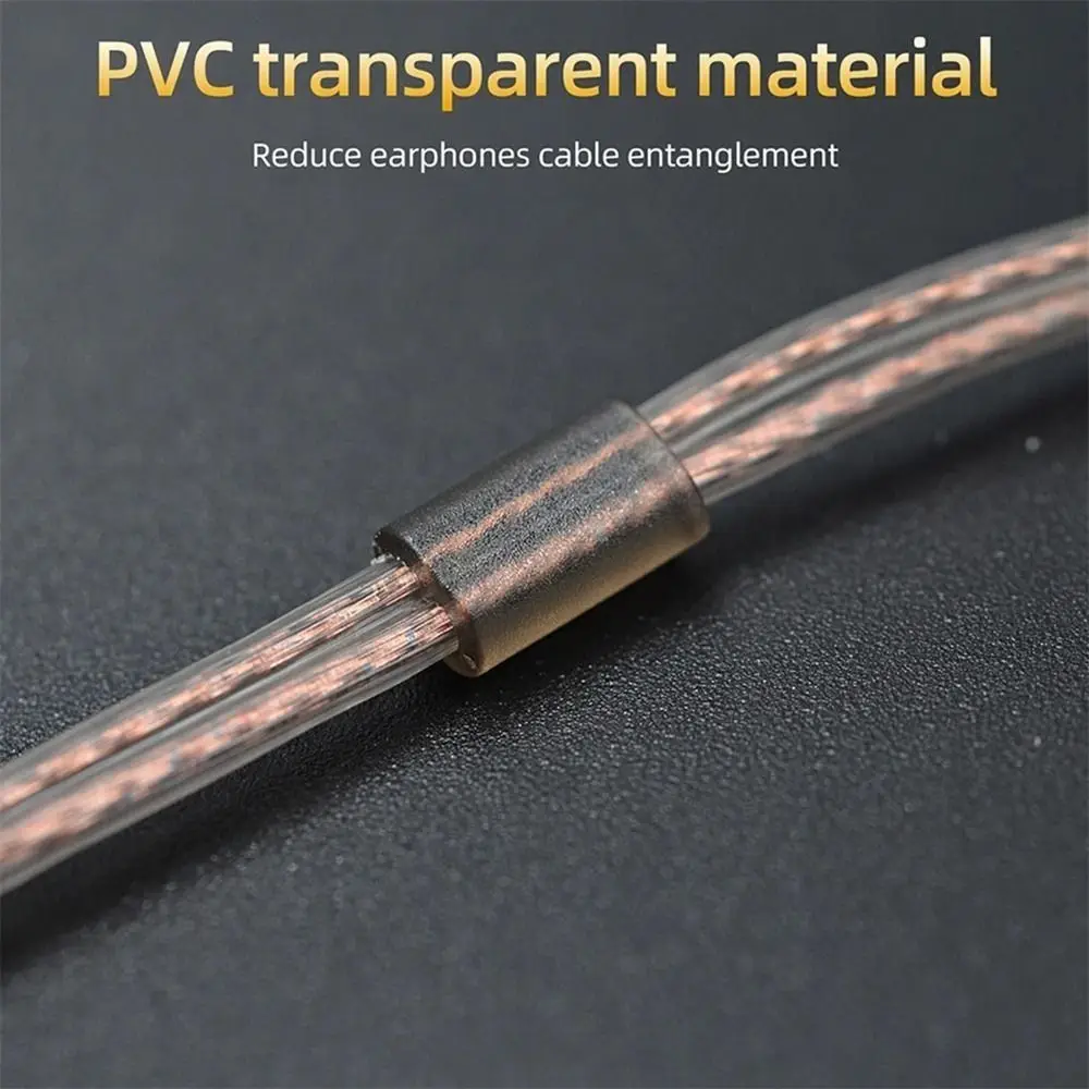 

Twisted Cable Upgrade Oxygen-Free Copper High-Purity In Ear Cable Earphones Cord 2Pin Headphone Cord ZS10 Earphone Wire