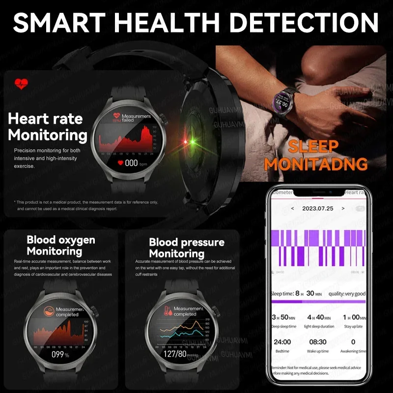 2024New For HUAWEI GT4 GPS Tracker Smart Watch Men 360*360 HD Amoled Heart Rate Bluetooth Call Compass Sports Fitness Smartwatch