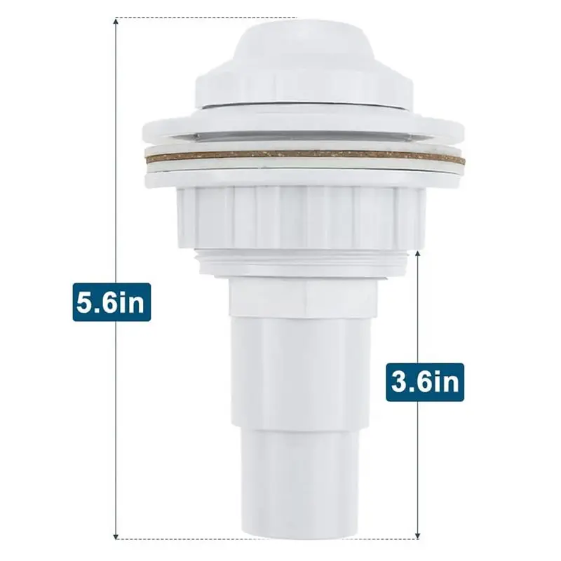 [MEGAL SALE]Water Inlet Outlet Fittings with Clip Threaded Tape Swimming Pool Return Nozzle Removable Swimming Pool Supplies