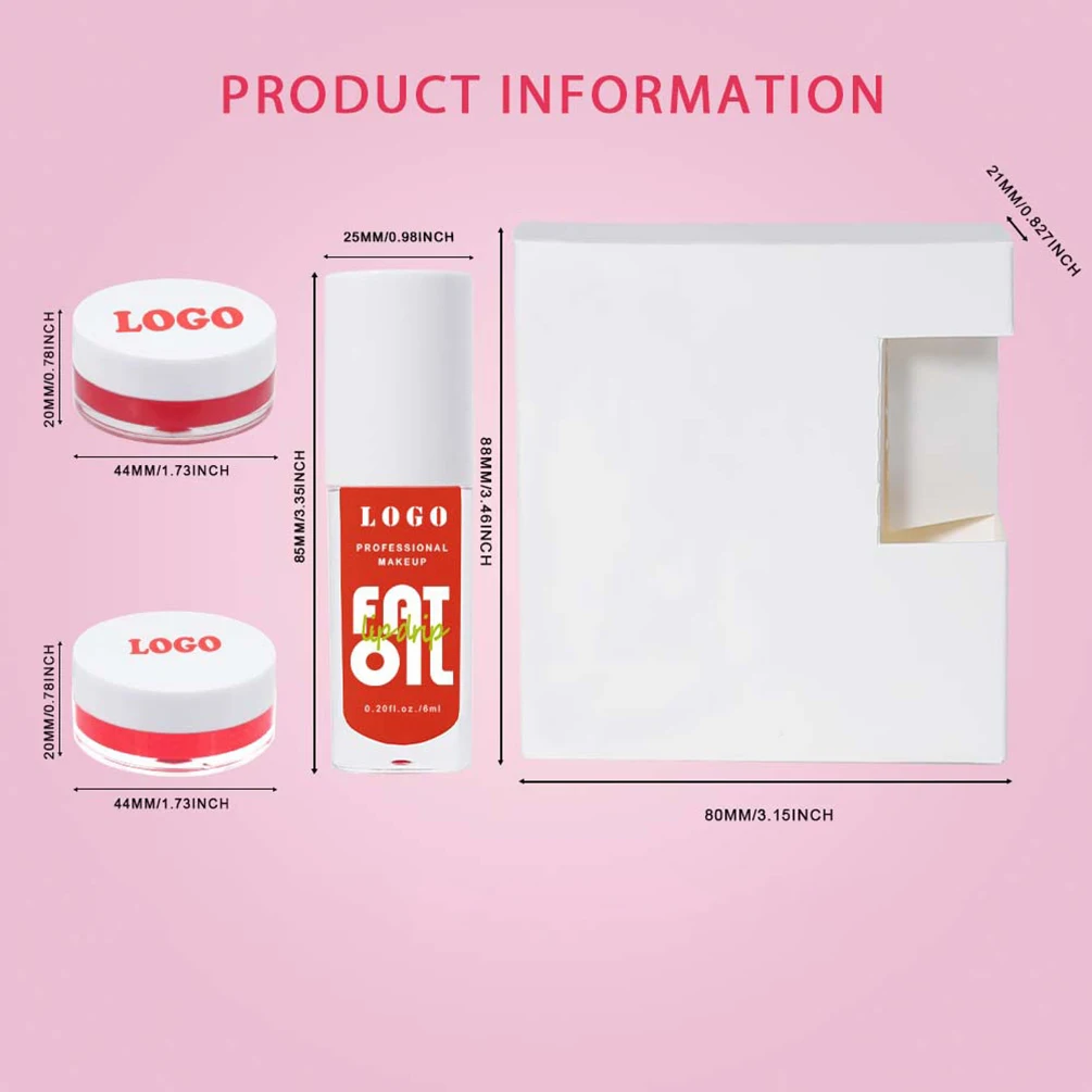 6-kleuren Private Label Lip Scrub Oil Lipmasker Aangepast logo 3-in-1 Lippenverzorgingsset Vochtreparatie Gehydrateerde make-up Groothandel Veganistisch