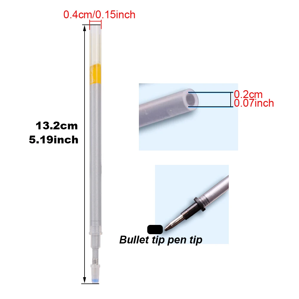 Recambio de mercurio para cuero, bolígrafo Multicolor para marcar cuero, tela borrable con agua, 10 piezas