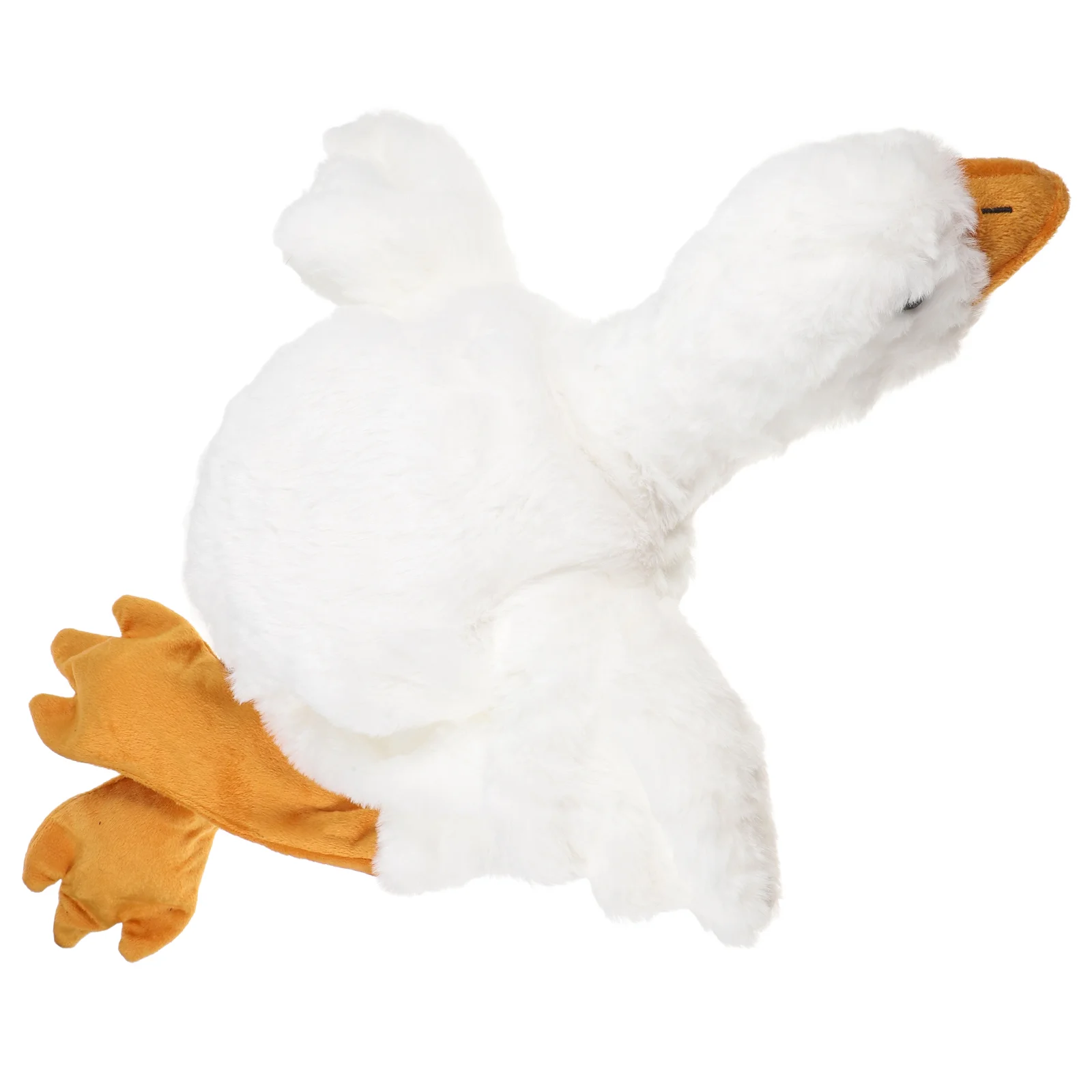 Big White Goose Hat Duck Stuffed Animal Sea Animals Large Reptile Fogger Cute Plush Toy Baby Bird Tummy Time Small Ducks