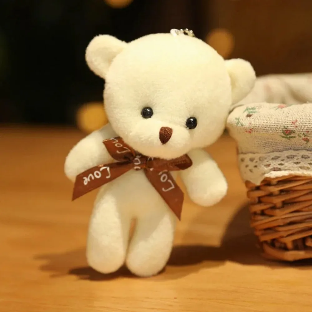 Confezione peluche ripiene orsacchiotti Mini orso bambola giocattolo portachiavi borsa pendenti decorazione di nozze regali per feste di compleanno