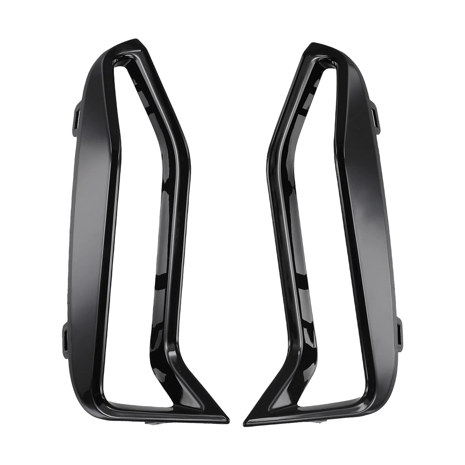 Black Front Bumper Trim Non-deformation Quick To Install Replacement Installation Wear-resistant Vehicle Repair