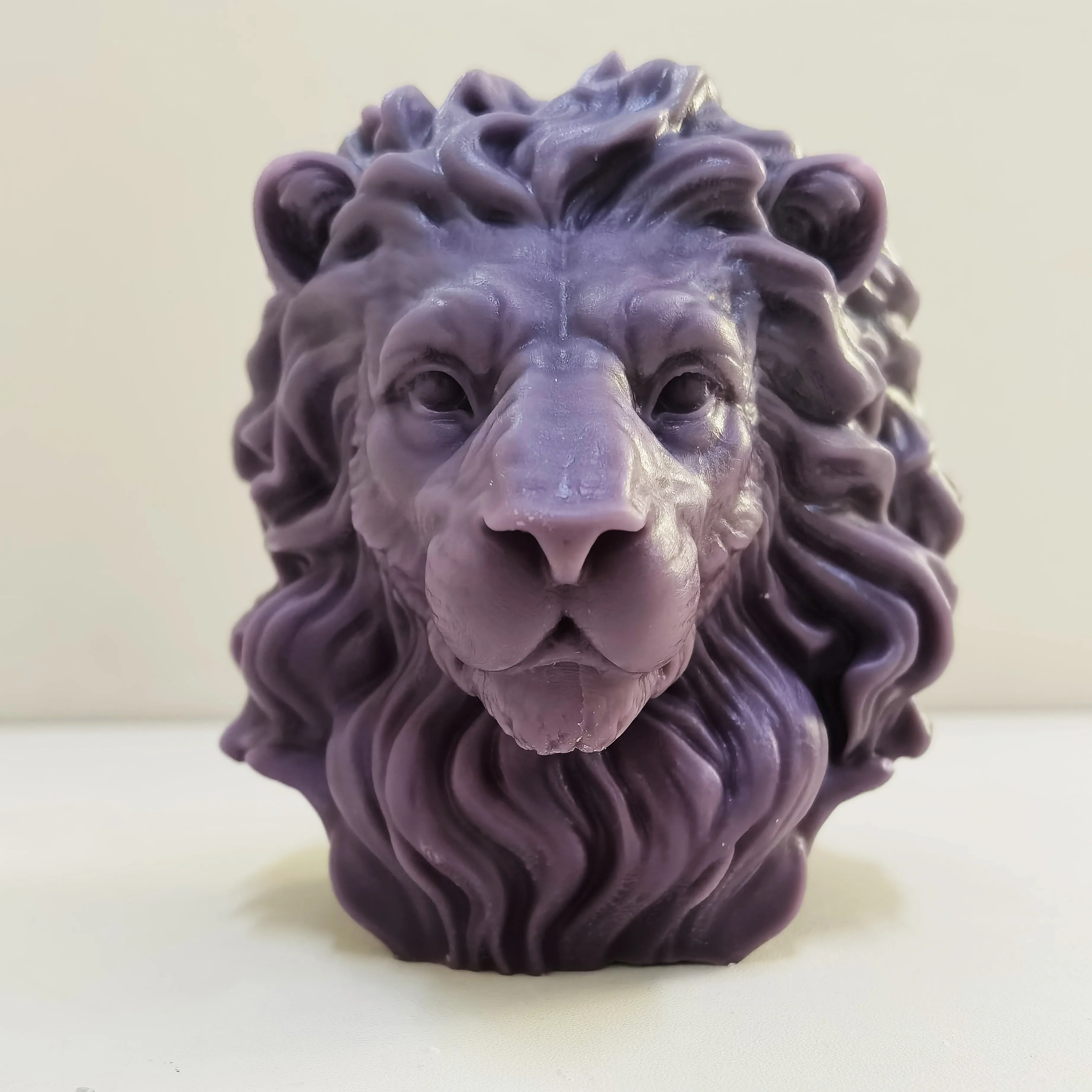 

3D Large Lion Head Animal Handmade Candle Mold Resin Soap Cement Gypsum Handicraft Ornament DIY Tool Silicone Mold