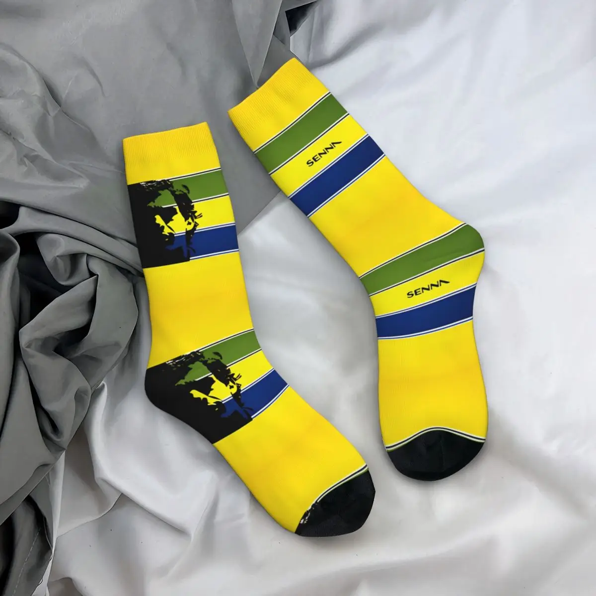 Frauen Männer Socken Ayrton Senna ayrton Rennstrümpfe Winter Moderne Qualitätssocken Benutzerdefinierte laufende antibakterielle Socken