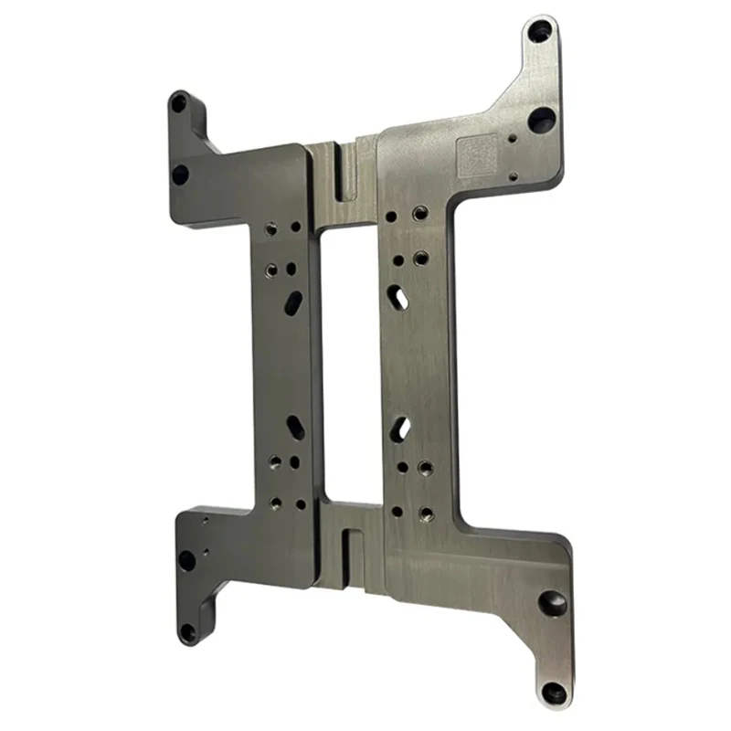 Customized Aluminum CNC Machining Parts Tapping Anodic Oxidation Head Fixing Plate Parts