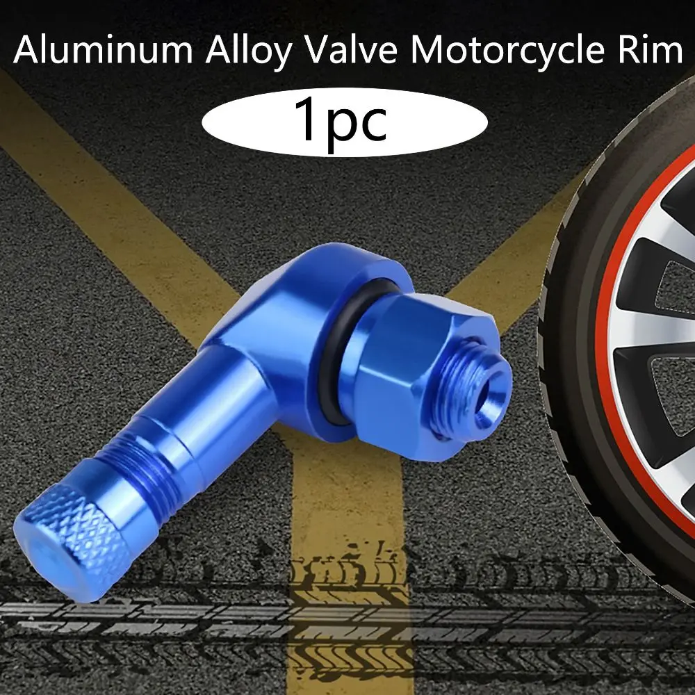 90° Valve Motorcycle Rim Aluminum Alloy Motorcycle Modification Motorcycle Wheel Tire Leakproof Tire Accessory