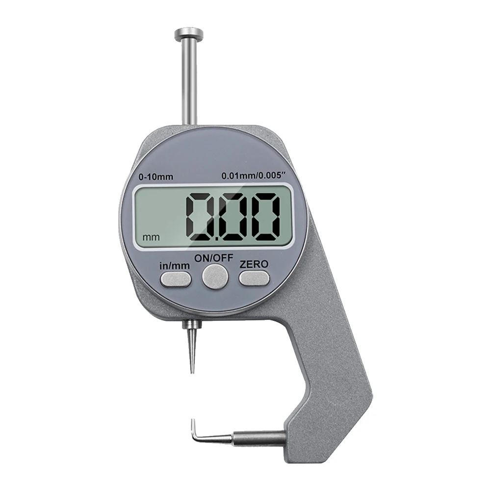 0-10mm Electronic Micrometer Measure Tool Extra Battery Thickness Measuring Tool Unit Conversion for Paper Jewelry Pearl Leather