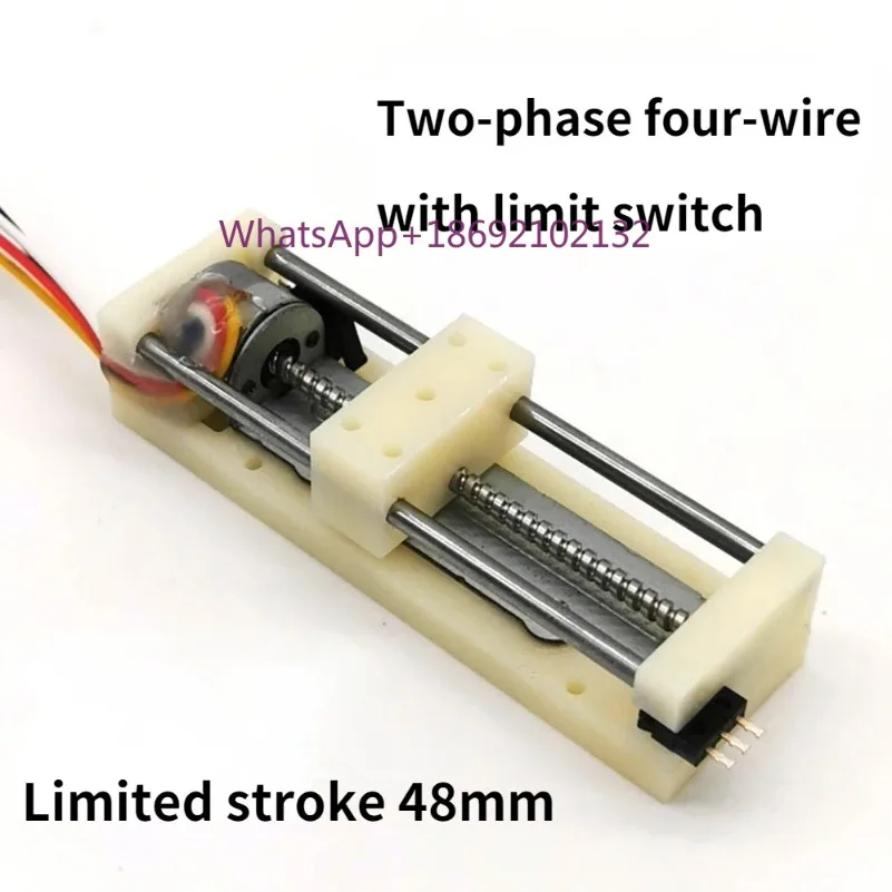 Micro Slide Table Screw Motor Optical Drive Stepper Motor DIY Small Slide Table with Limit Switch