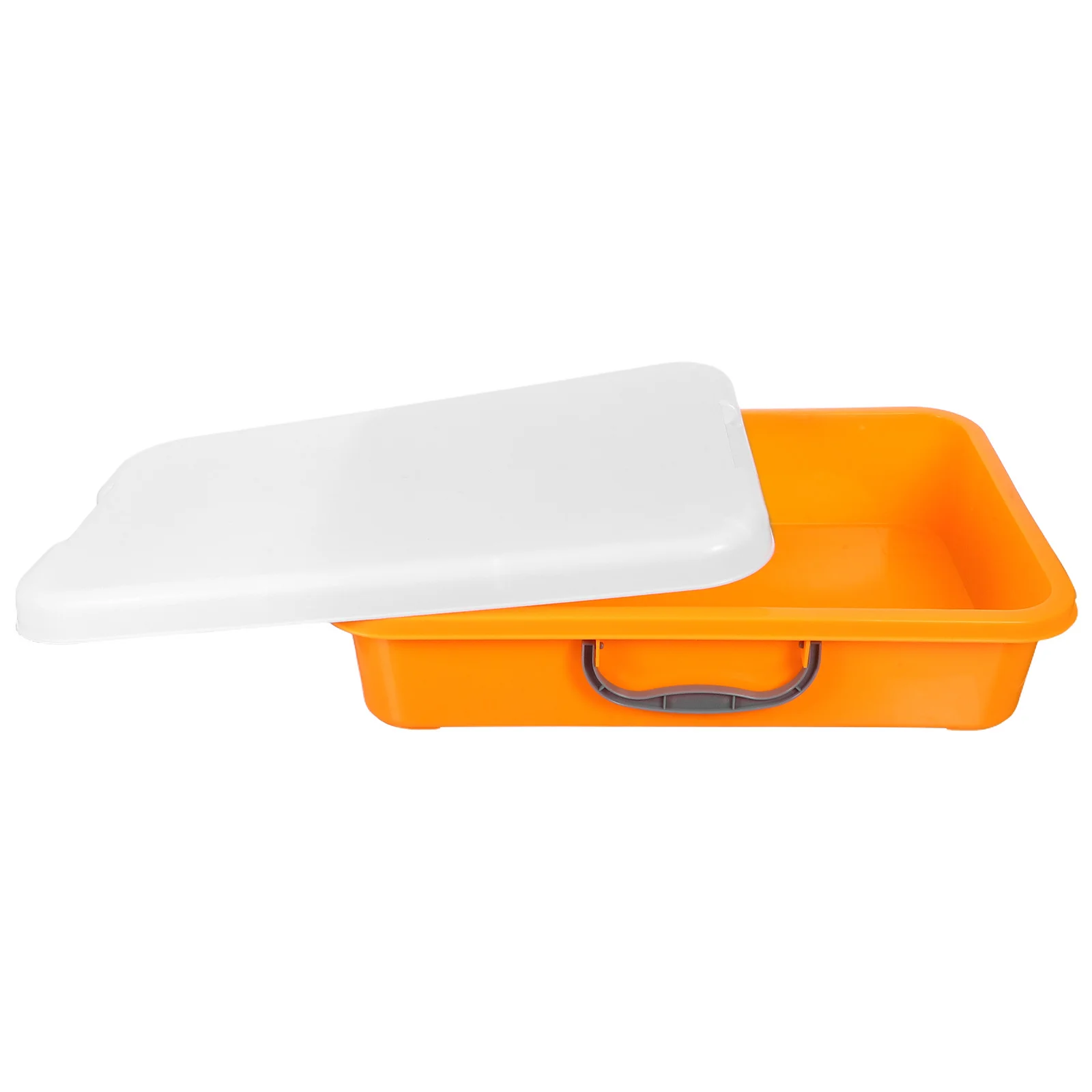 

Children Tray With Handle: Portable Montessori Sandbox For Kids Spill-Proof Lid Storage For Indoor Outdoor Play, Table With