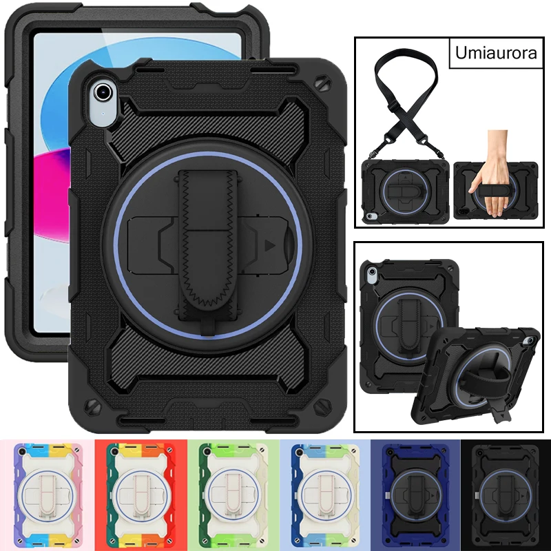 

Для IPad Mini 5 9,7 7 8 9 10,2 10-го 11-го поколения A16 Air 10,9 Pro 11-дюймовый сверхпрочный прочный чехол для планшета с подставкой противоударный Funda