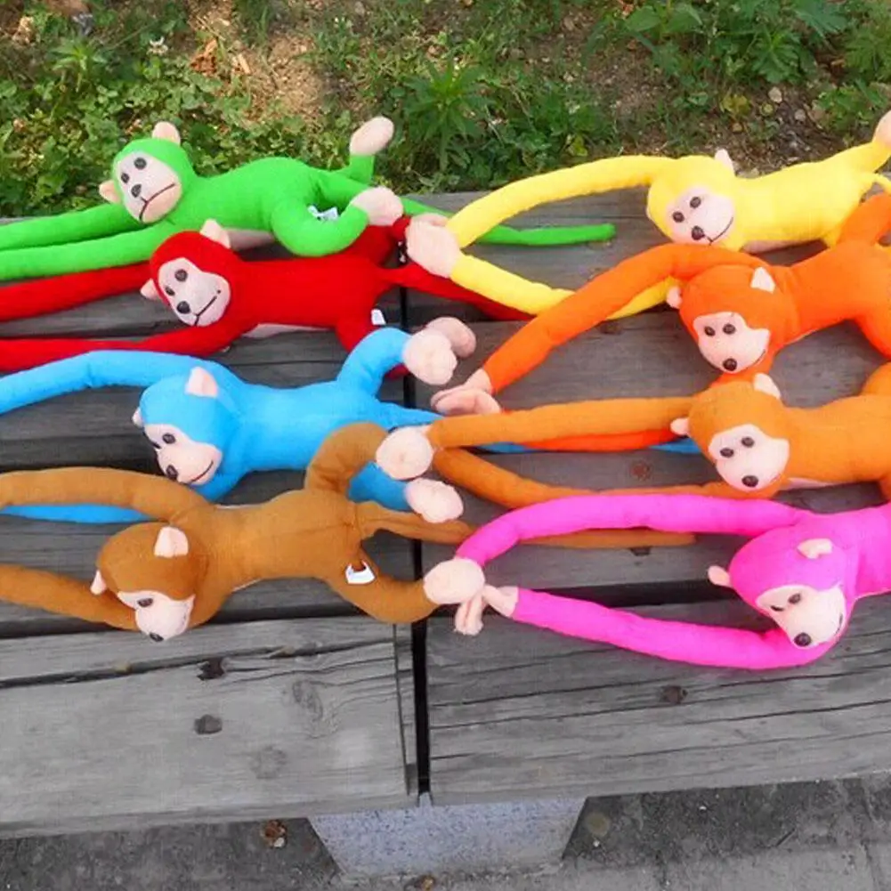 Plush Monkey Toy Stuffed Animal Cute Long Arm Tail Monkey Plush Toy Long Hands Monkey Mascot Room Curtain Decor Kids Toys - view 6