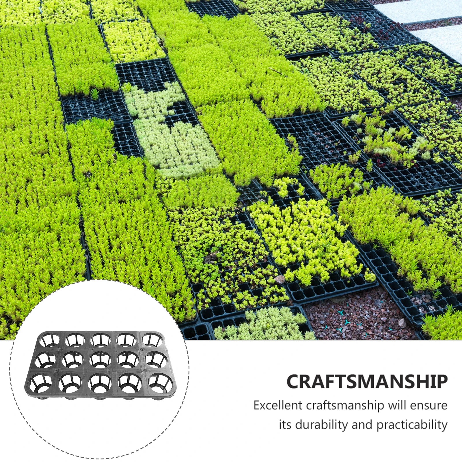 

5pcs 15-Hole Butterfly Orchid Tray Premium Plant Germination Trays Multi-Hole Nursery Growing Sowing Garden Planter Lightweight