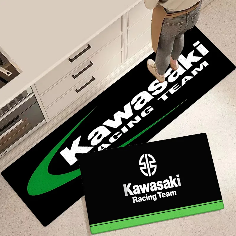 Entrance Front Door Doormat K-Kawasakis Non-slip Kitchen Rug Living Room Rugs Balcony Bathroom Foot Mat Floor Mats Carpet