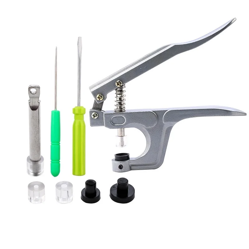 Snap Hand-Held Pliers Press Tool Set for T3, T5, T8 Plastic Resin Snap Fasteners