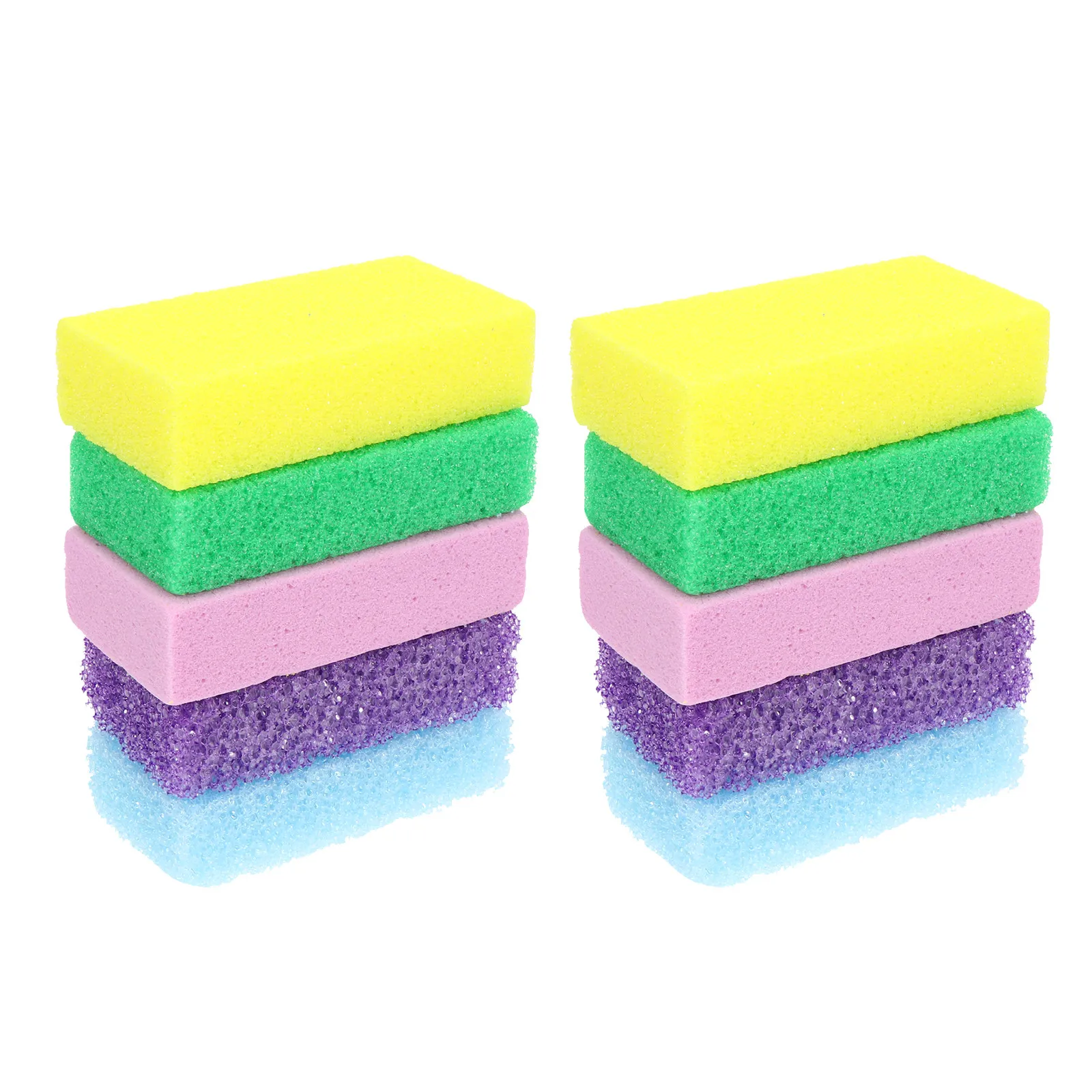 10Pcs Premium Pumice Stone Pedicure Scrubber for Dead Skin Callus Removal Foot Care Tool with Drainage Holes Travel Friendly