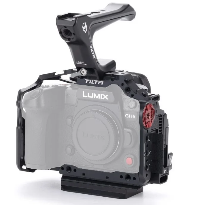 Camera Cage TA-T15-A-B for Lumix GH6 Basic Kit Black Supports Various Accessories Ing Camera Rig