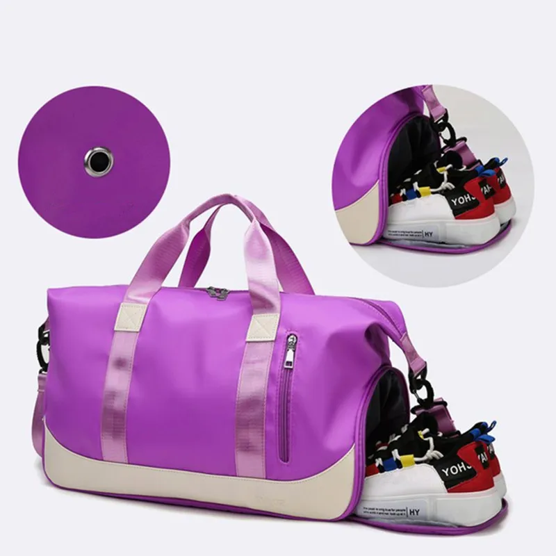 Female Sports Bags For Women Men Swimming Shoulder Bolsa Large Ladies\' Shoe Pocket Fitness Luggage Travel Suitcase Gym Handbags