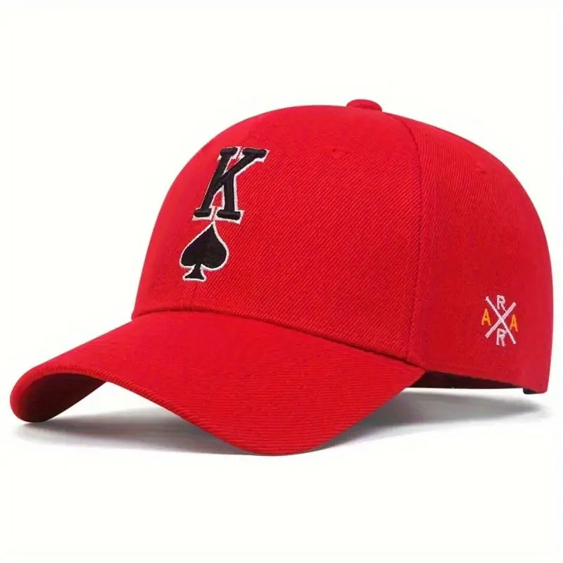 Baseball Cap Snapback Hat Sun hat Spring Autumn Sport cap Poker King of SpadesHip Hop Fitted Cap Hats For Men Women