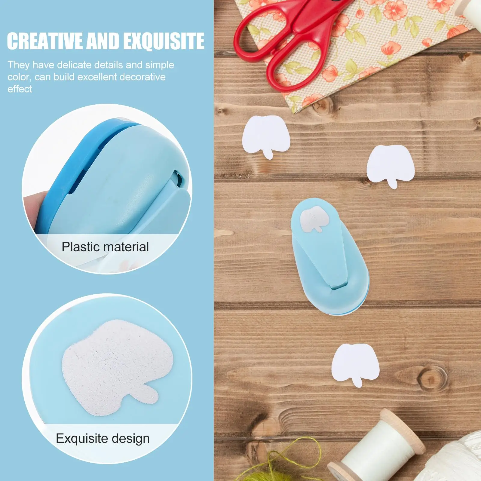 Embossing Device Hole Puncher Single Card Making Scrapbooking Punches Paper for Crafts Plastic Child Decorative