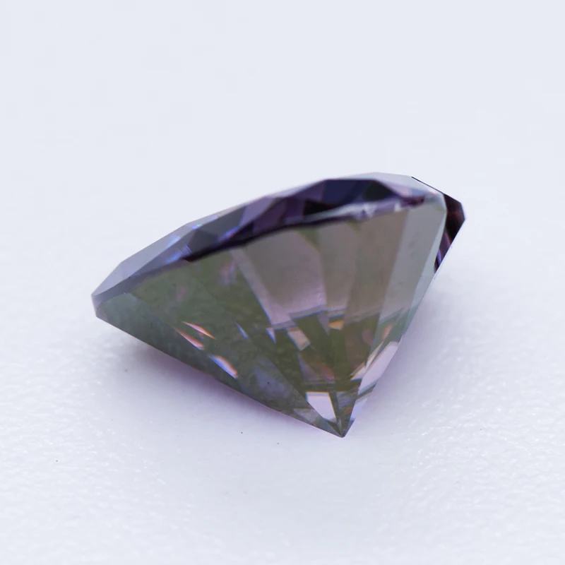 Moissanite Stone Imperial Purple Color Heart Cut Lab Lab Growth Diamond Test Passed Gemstone for Jewelry Making with Certificate