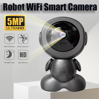 5MP Wireless WiFi Indoor Surveillance Camera Night Vision PTZ Two-way Voice Security Protection Smart Home Webcam Robot Camera