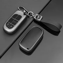 3/5 Buttons TPU Car Key Fob Case Cover For Jeep Renegade Compass Grand Cherokee Chrysler 300C Wrangler Dodge