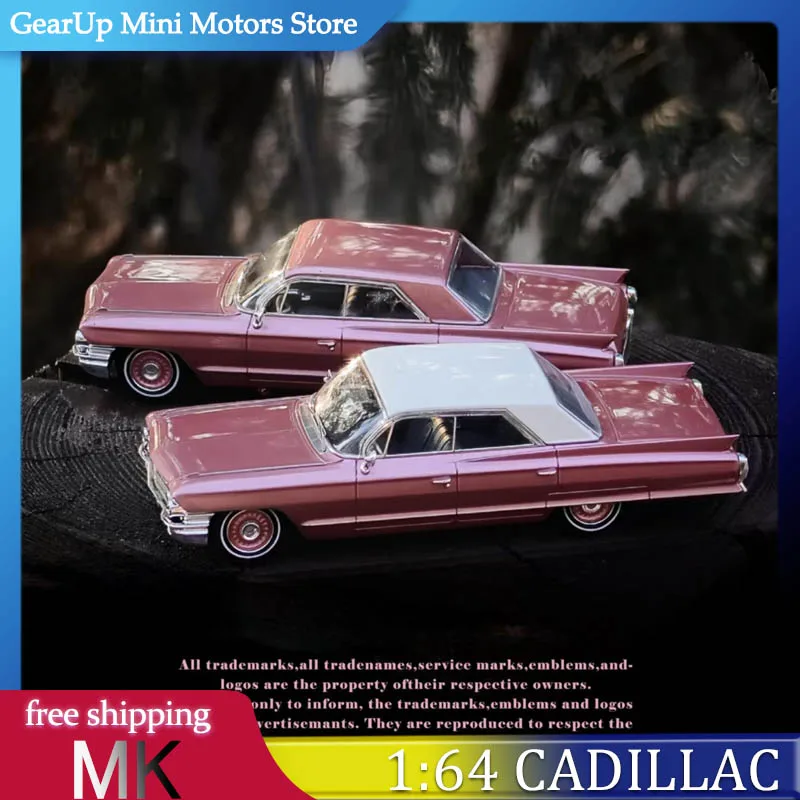 

Миниатюра MK 1:64 Cadillac Sedan De Ville, новая лимитированная серия, цвет «ледяной слива», коллекционная миниатюра для хобби, игрушечная модель из сплава, роскошная модель