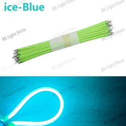 12V led cob for 130mm ice-blue Flexible filament DC3V Bulb LED Filament Lighting Accessories DIY Diode Flexible Beads Strips