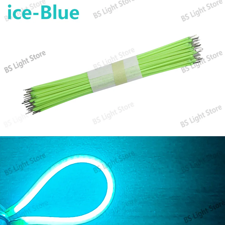 12V led cob for 130mm ice-blue Flexible filament DC3V Bulb LED Filament Lighting Accessories DIY Diode Flexible Beads Strips
